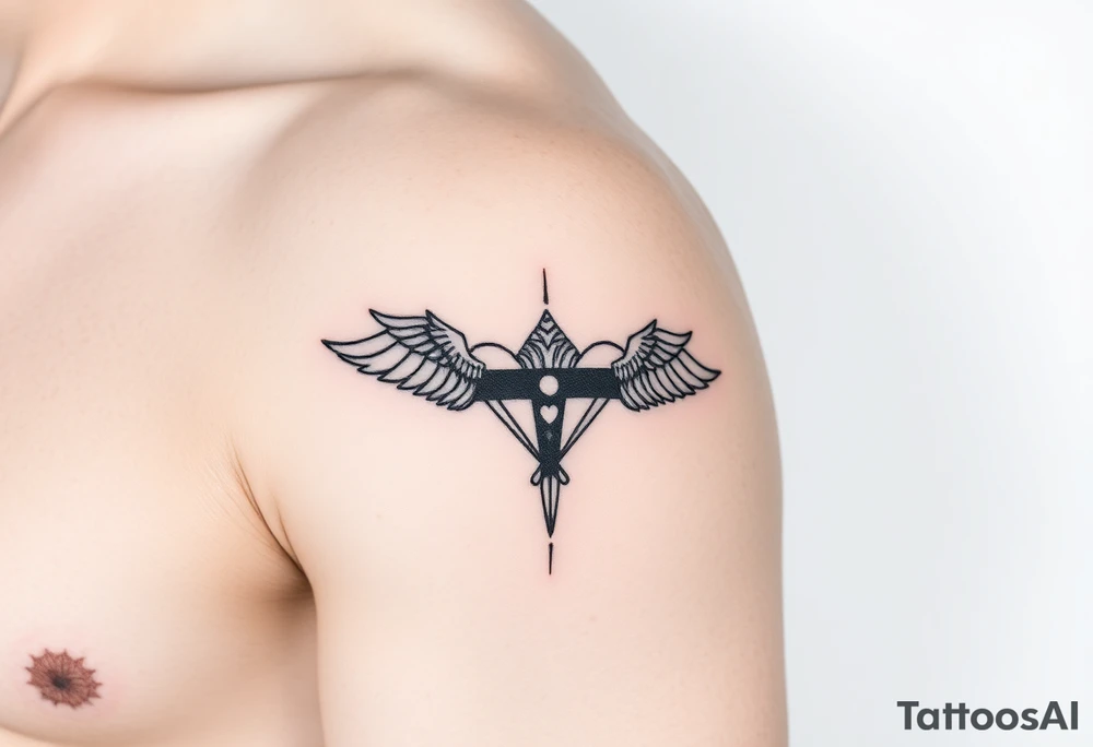 A tattoo representing the embracement of homosexuality. Keep the design elegant, modern, and deeply meaningful. tattoo idea