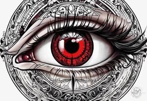 Sharingan eyes tattoo idea