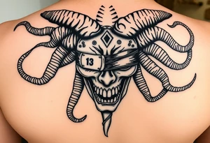 powerful medusa for women. Simple but intricate. The number 13 somewhere in the tattoo. The eyes covered or taped. Throw a little virgo in there tattoo idea