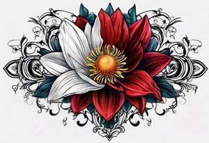 aster design tattoo idea