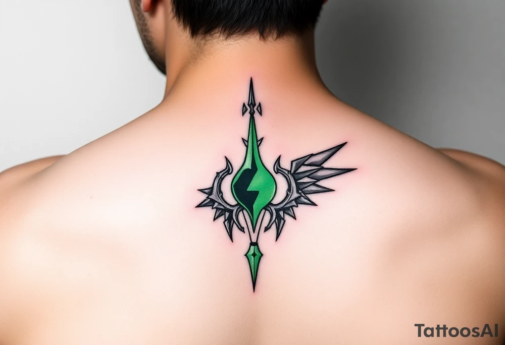 Final fantasy green materia tattoo idea