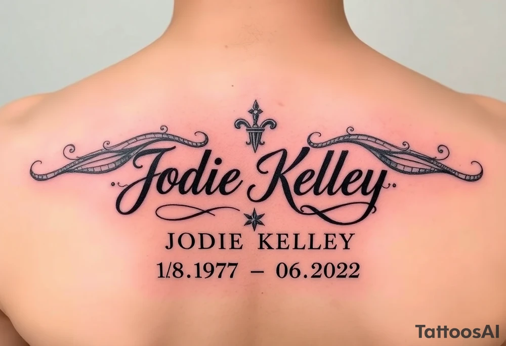 tattoo for my mother who passed away Jodie Kelley 4/18/1976-12/06/2022 tattoo idea