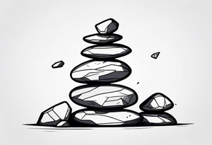Rocks stacked on top of each other tattoo idea