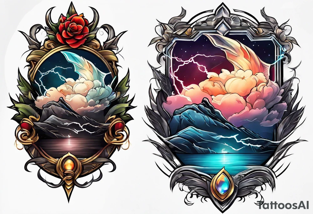Lightning tattoo idea