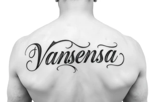 Name Vanessa tattoo idea