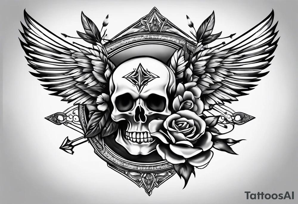 W with arrows tattoo idea