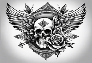 W with arrows tattoo idea