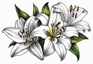lily  flower tattoo idea
