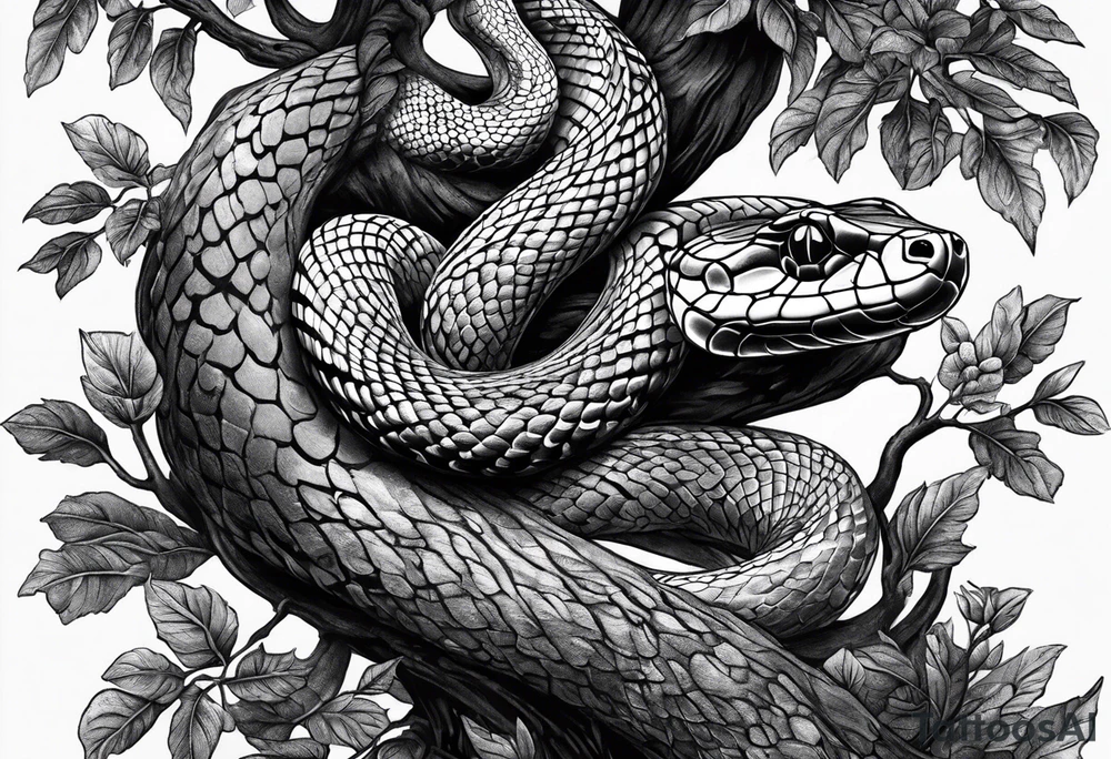 Snake in a tree
if I cannot bed the will of heaven, then I shall move hell tattoo idea