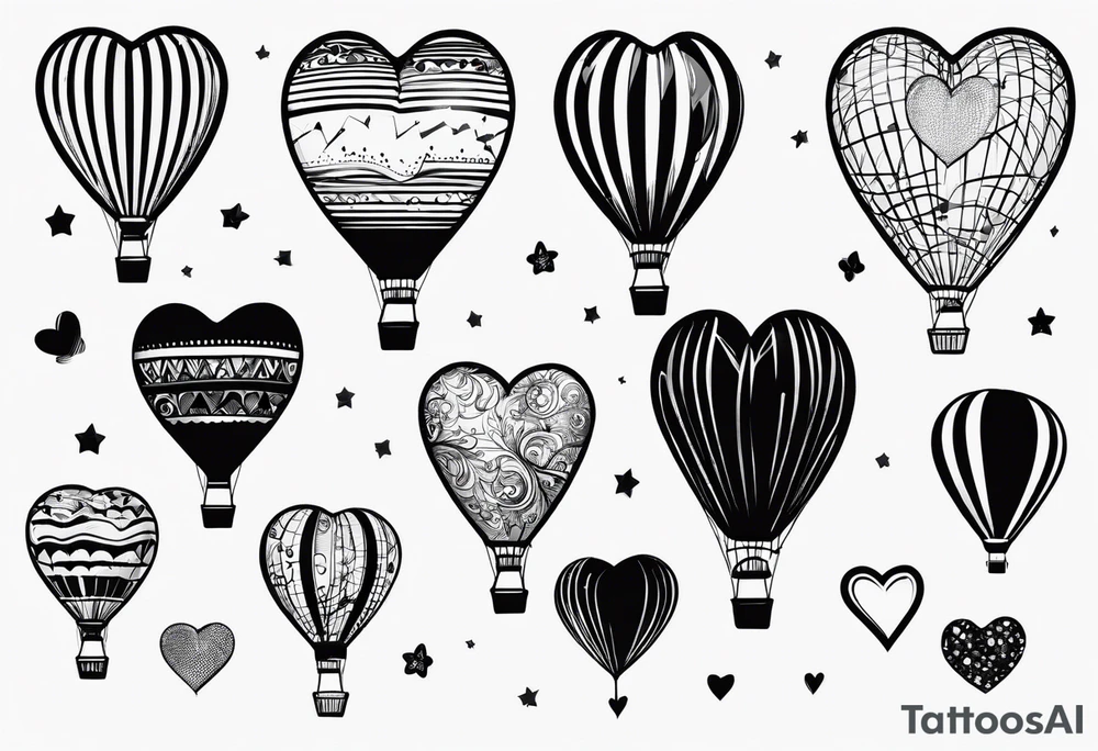 heartshaped small helium party baloon with a string and pulse heartbeat on a string tattoo idea