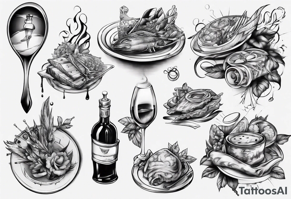 Fine Dining tattoo idea