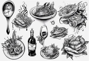 Fine Dining tattoo idea