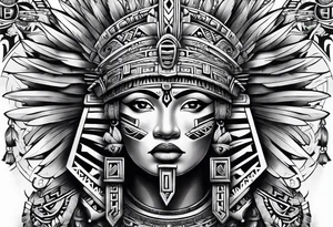 aztec sleeve tattoo idea