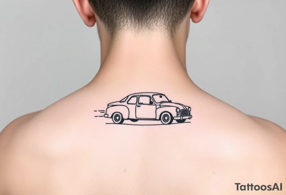 Quiero tatuajes independientes en el brazo uno en el antebrazo muy sutil que ponga karma, otro en el tríceps que ponga hakuna matara con alguna imagen se aprovecha el momento, otro en el brazo donde consideres que sea un coche pasando a través de un arcoíris y conducido por un pato moderno tattoo idea
