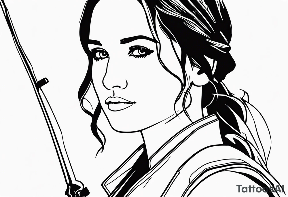 katniss everdeen fineline tattoo idea