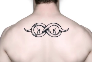 Irish love knot with infinity symbol intertwined tattoo idea
