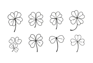 8 unique 4-leaf clovers tattoo idea