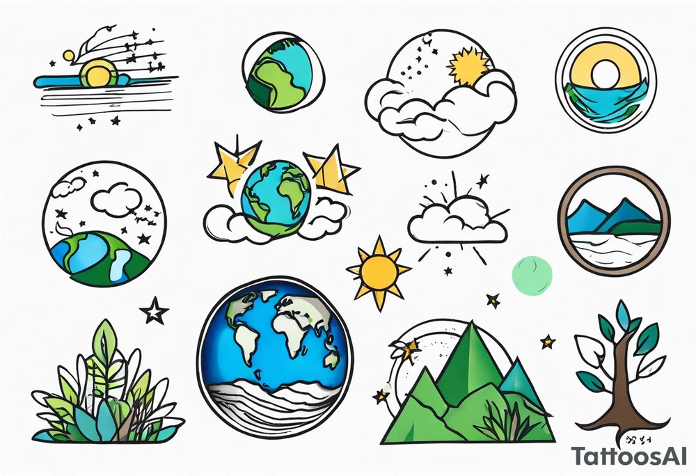 EARTH DAY FLASH TATTOOS tattoo idea