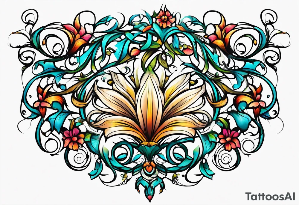 Oval vines, tattoo idea