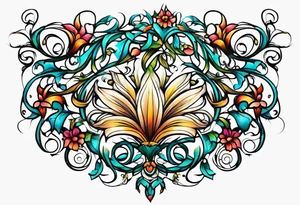 Oval vines, tattoo idea