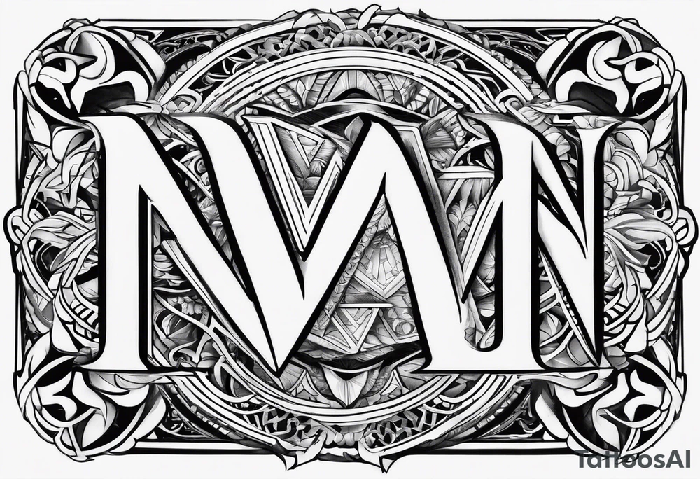 Write the word N A I N in a creative way with nain tattoo idea Write the word N A I N in a creative way with nain tattoo idea