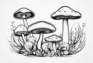 "Graceful Mushrooms" tattoo idea