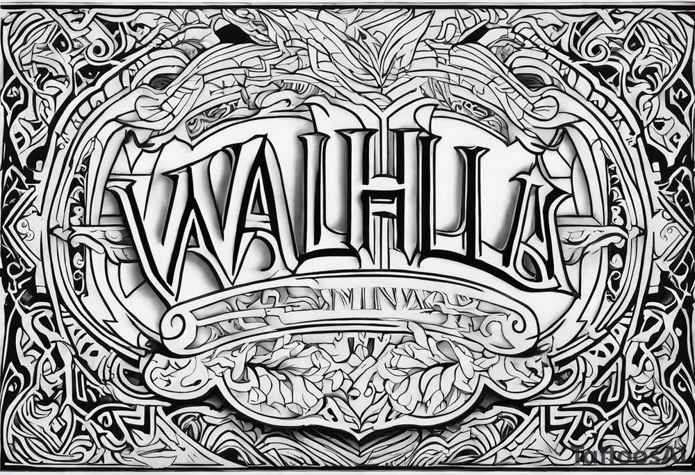 Valhalla mist tattoo idea