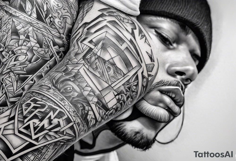 forearm street art graffiti "GenX OG" tattoo idea