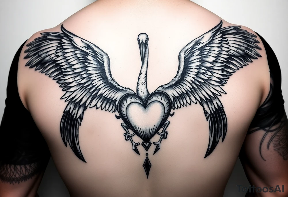 deux corbeau noir  l épée de damoclès un crane et un coeur sur avant bras tattoo idea