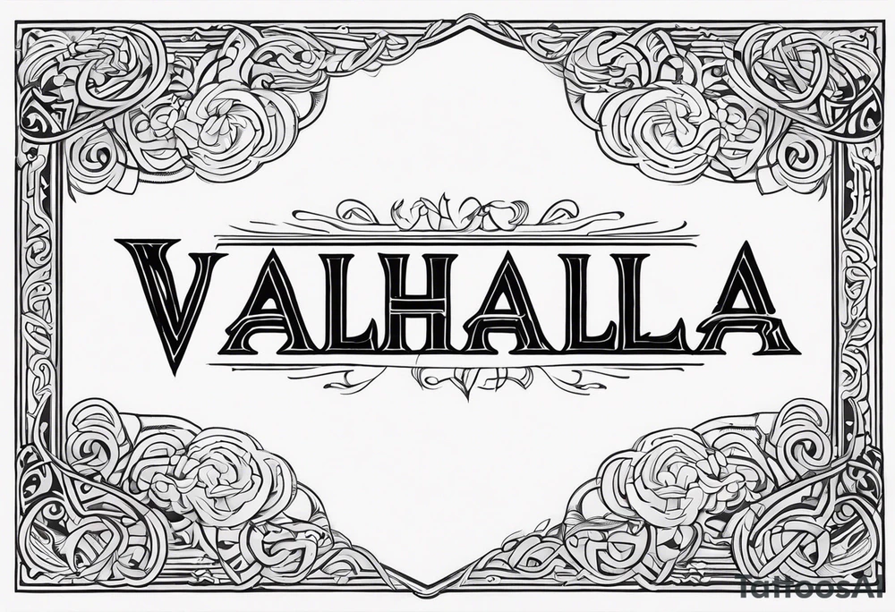 Valhalla mist tattoo idea