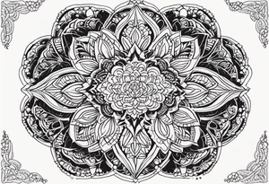 Lace mandala tattoo idea