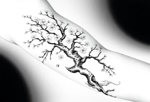 Justin  and cherry blossom tree tattoo idea