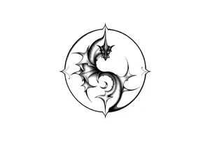 futebol, musica e Yin yang tattoo idea
