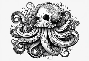 Tentacles starting at wrist and going up arm tattoo idea
