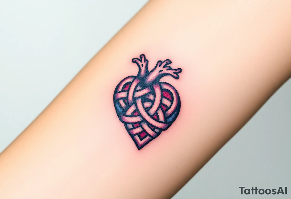 celtic knot heart tattoo idea