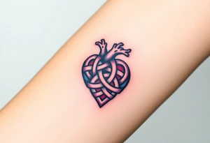 celtic knot heart tattoo idea