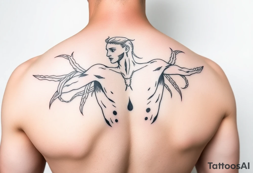 vitruvian man tattoo idea