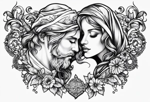 "Falling in love with Jesus" tattoo idea