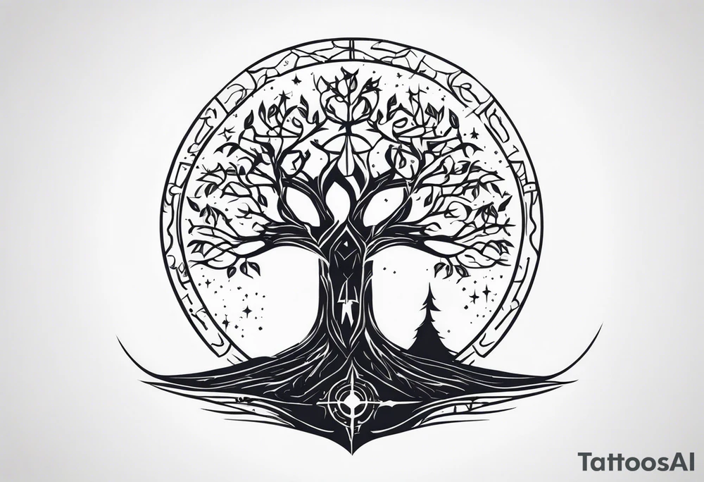 Gondor tree and star wars tattoo idea
