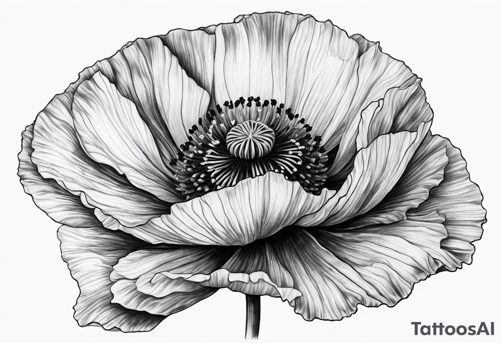 Poppy tattoo idea