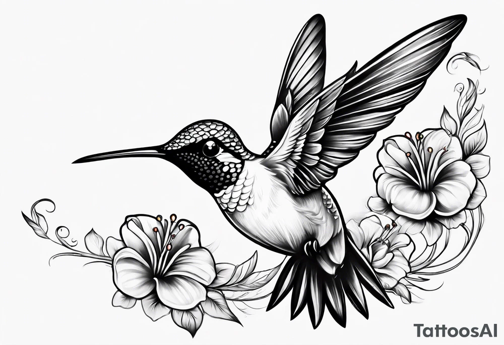 hummingbird tattoo idea
