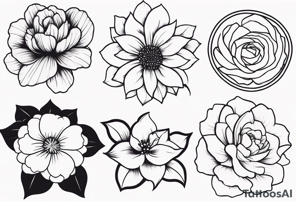 Floral sleeve tattoo idea