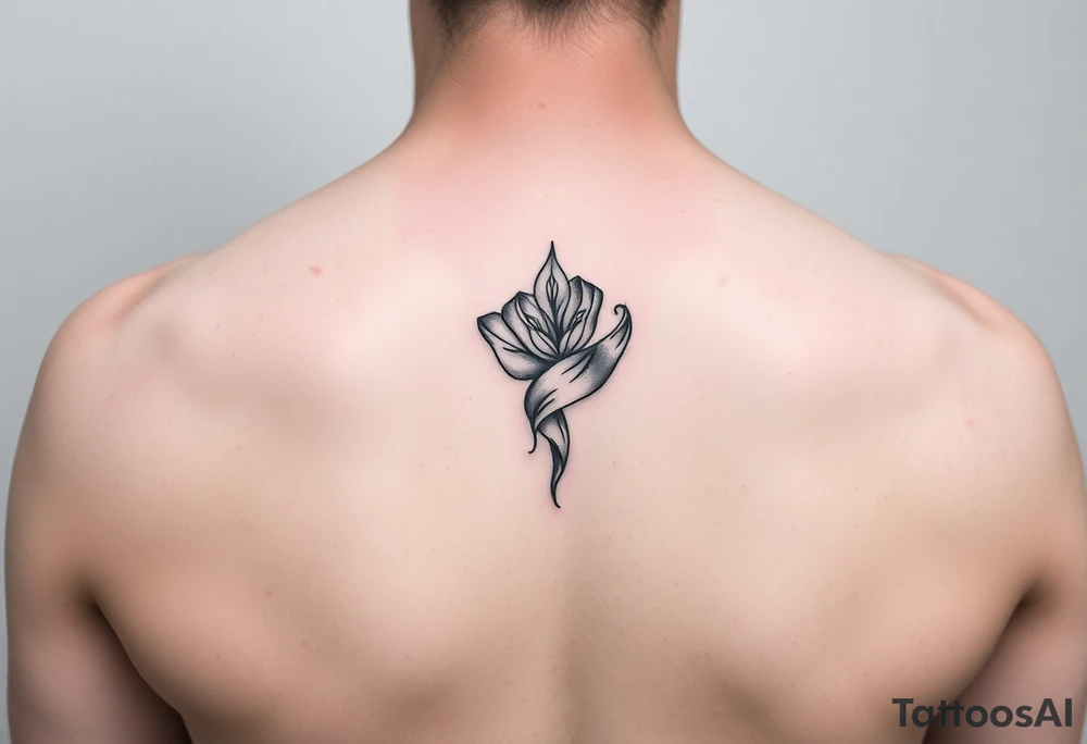 Simple minimalist feminine tattoo small line art on arm tattoo idea