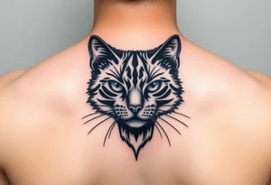 black cat tattoo idea