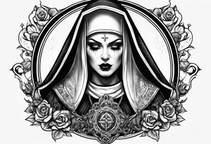 Evil nun. Demons tattoo idea