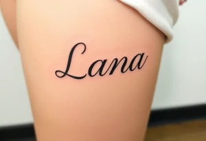 Lana tattoo idea