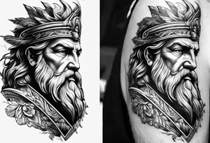 7 stairs leading to Zeus tattoo idea