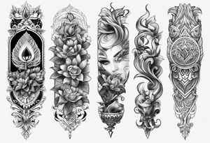 Full leg tattoo tattoo idea