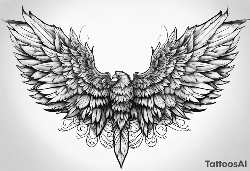 wings tattoo idea