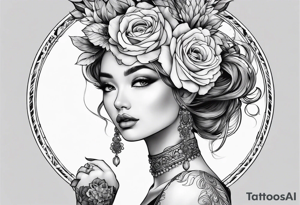 round tattoo tattoo idea